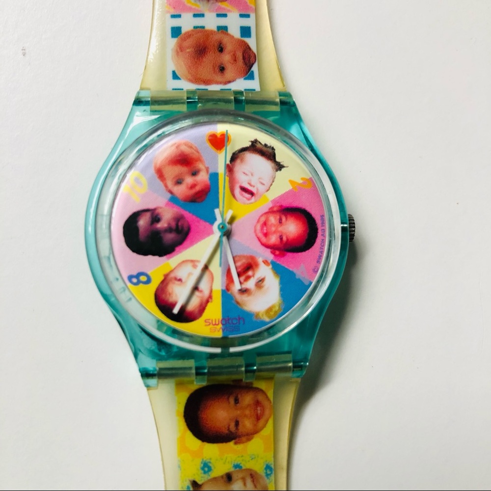 Swatch watch baby faces